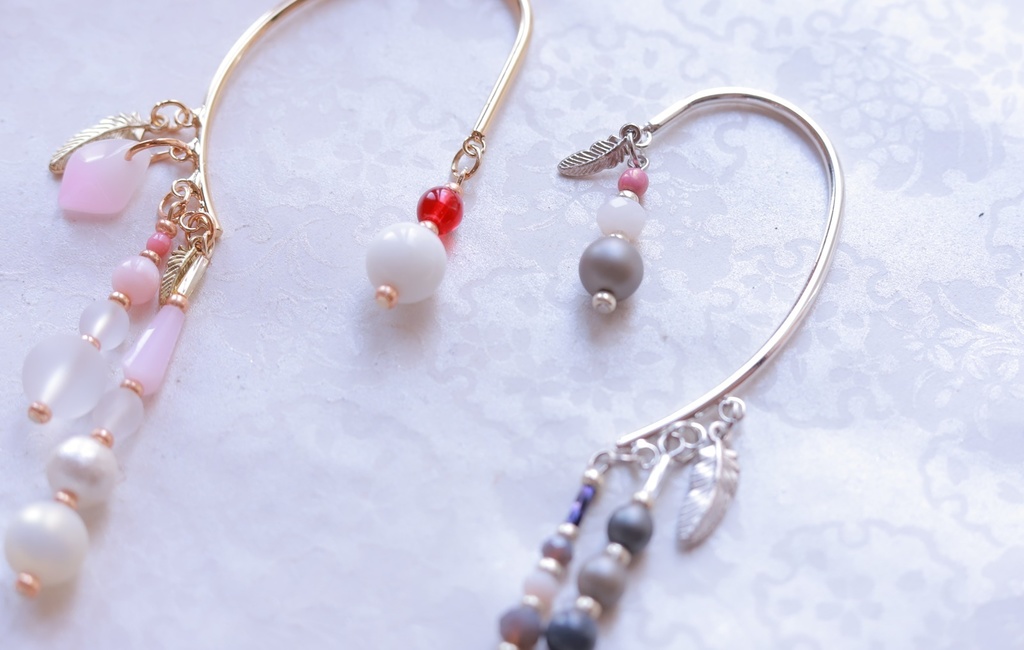 白文鳥&桜文鳥イメージイヤーフック