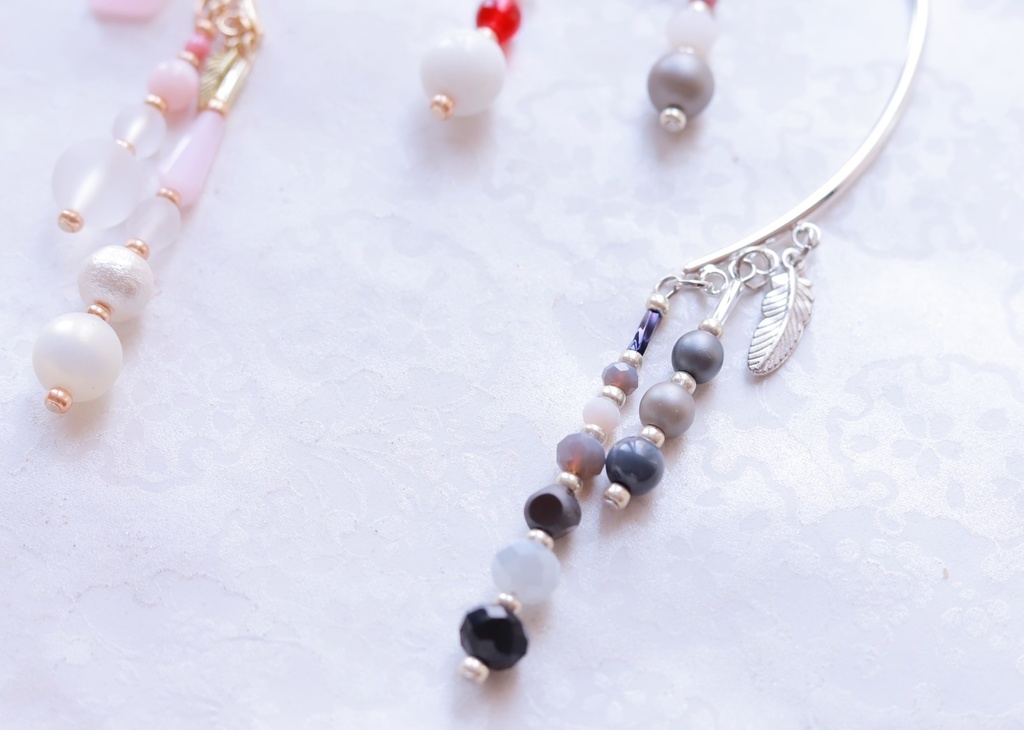 白文鳥&桜文鳥イメージイヤーフック