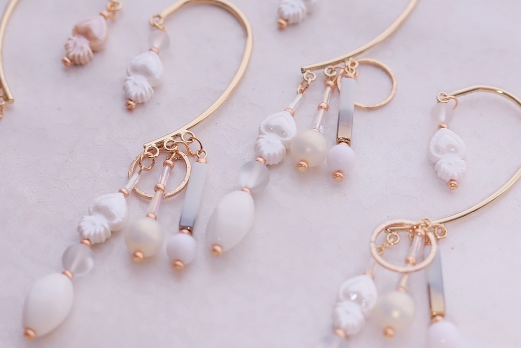 イカ焼きと生イカのイヤーフック