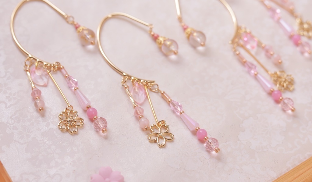 桜のイヤーフック(ソメイヨシノ)