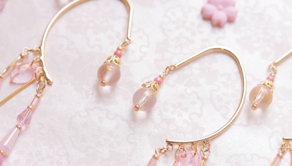 桜のイヤーフック(ソメイヨシノ)