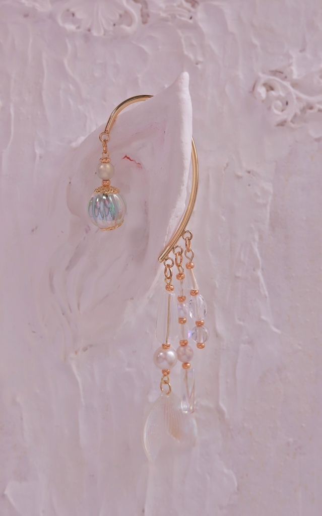 シャボンの人魚のイヤーフック