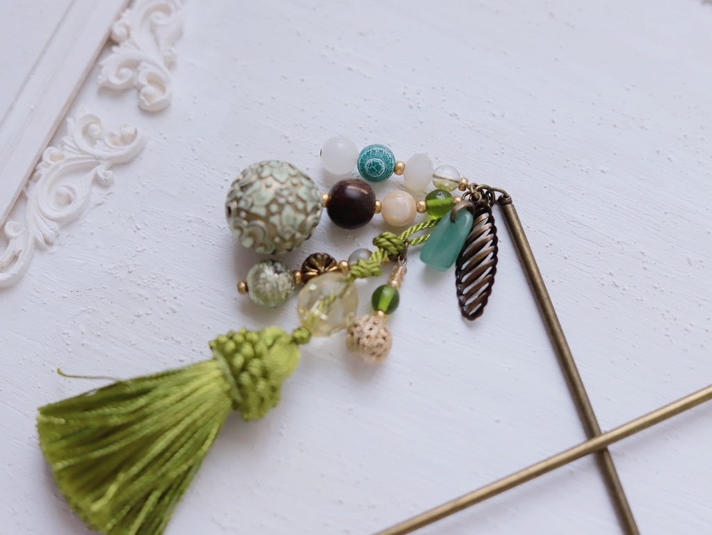 蜀緑のかんざし