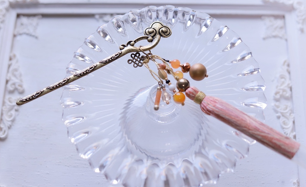 変わり軸かんざし(長尾羽・黒青鳳凰・薫・朝焼けの雲・初夏の海)