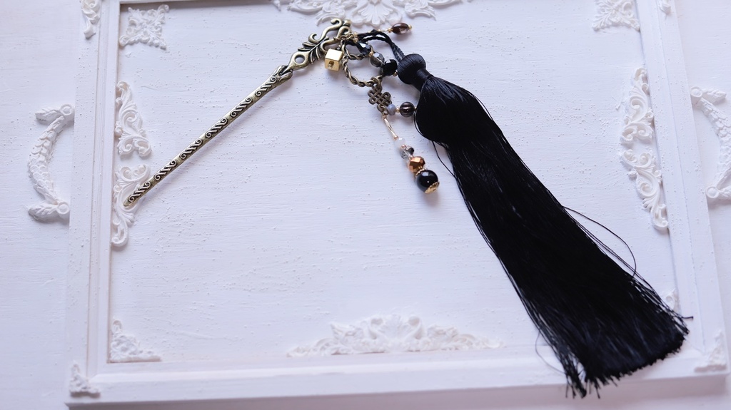 変わり軸かんざし(長尾羽・黒青鳳凰・薫・朝焼けの雲・初夏の海)