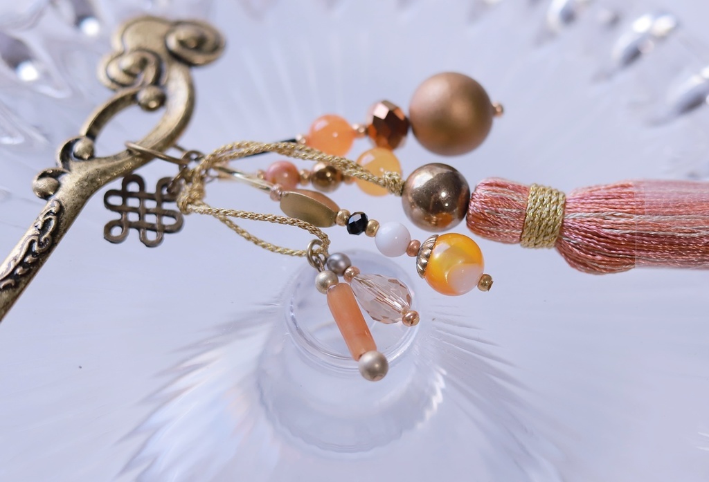 変わり軸かんざし(長尾羽・黒青鳳凰・薫・朝焼けの雲・初夏の海)