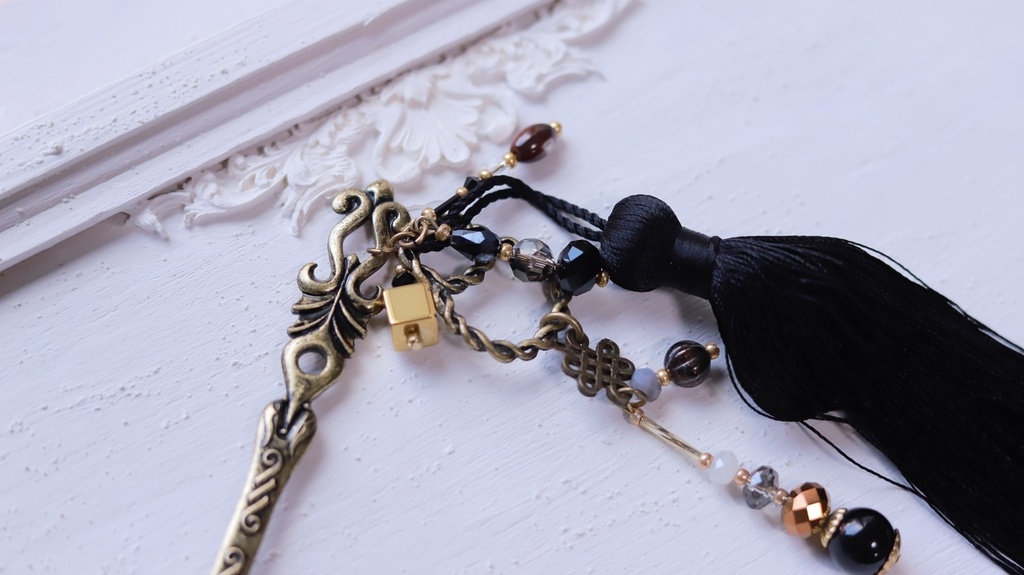 変わり軸かんざし(長尾羽・黒青鳳凰・薫・朝焼けの雲・初夏の海)