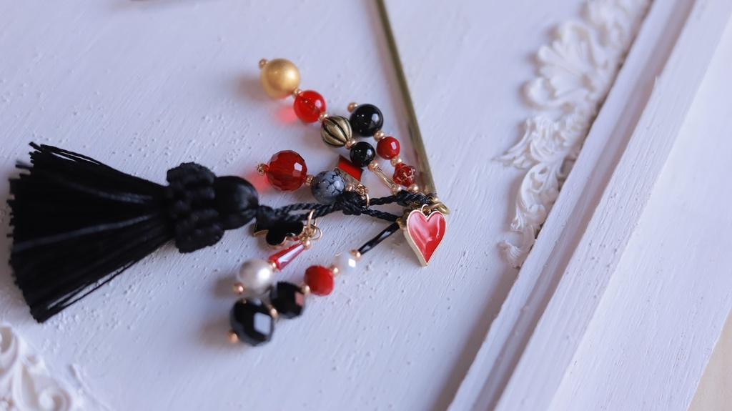 ハートの女王かんざし