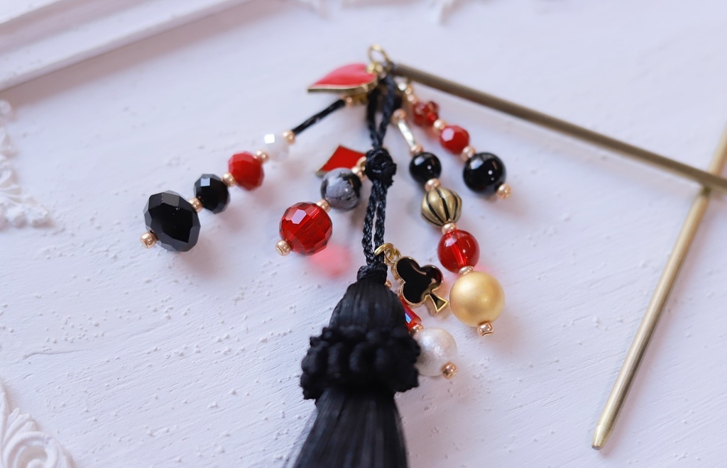 ハートの女王かんざし