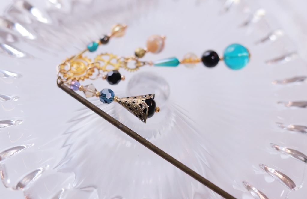 スチームパンクかんざし・金