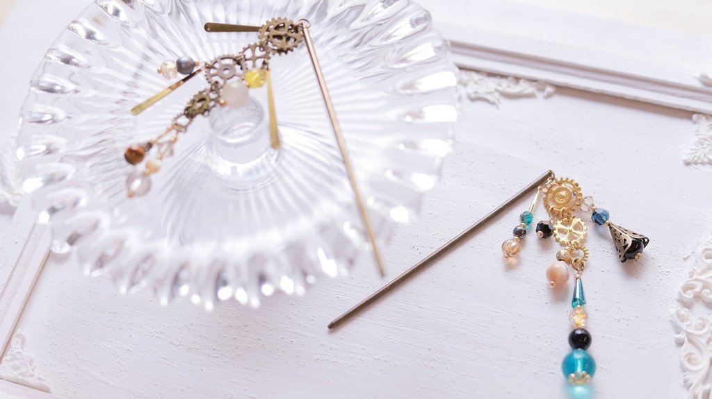 スチームパンクかんざし・金