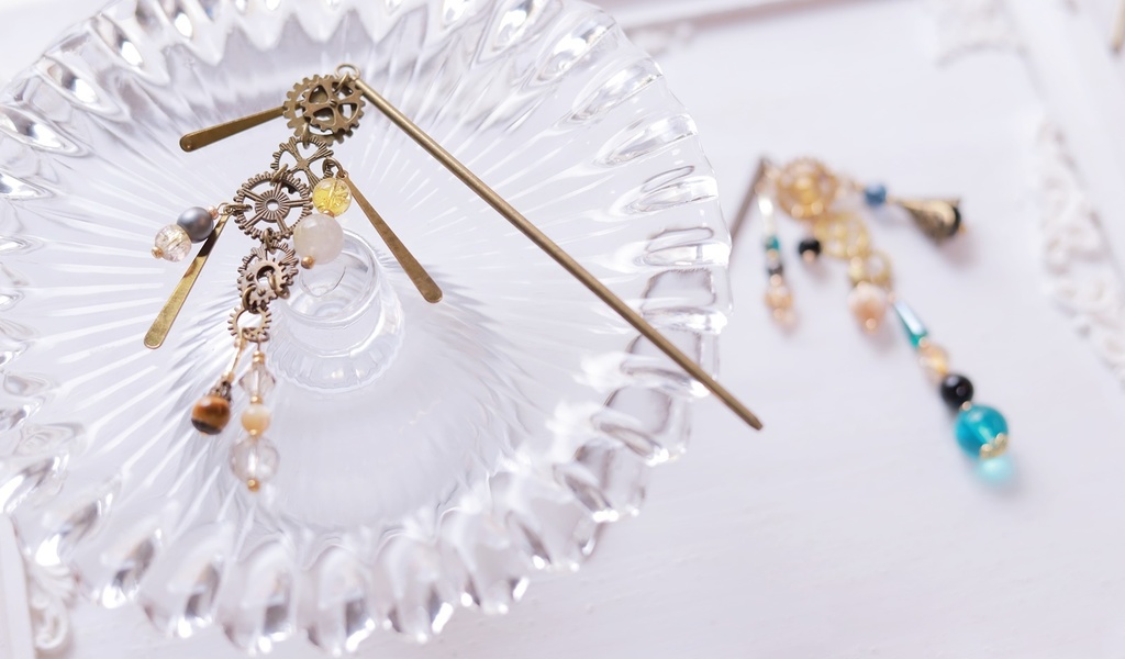 スチームパンクかんざし・金