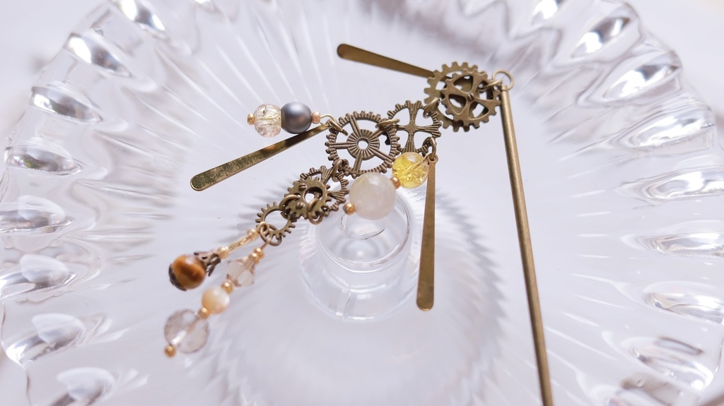 スチームパンクかんざし・金