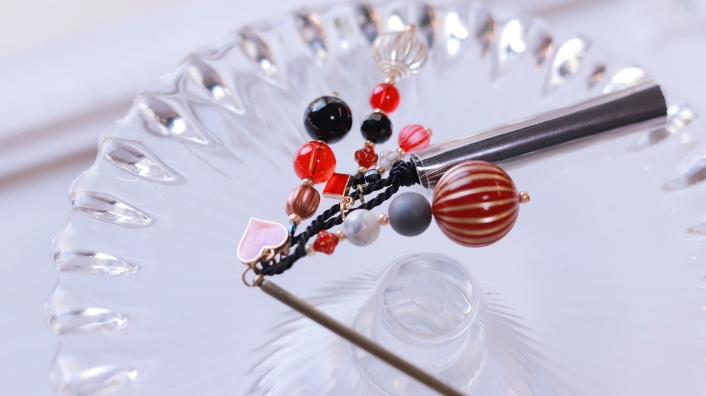 ハートの女王かんざし・大玉