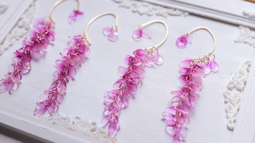 紫藤の長房イヤーフック
