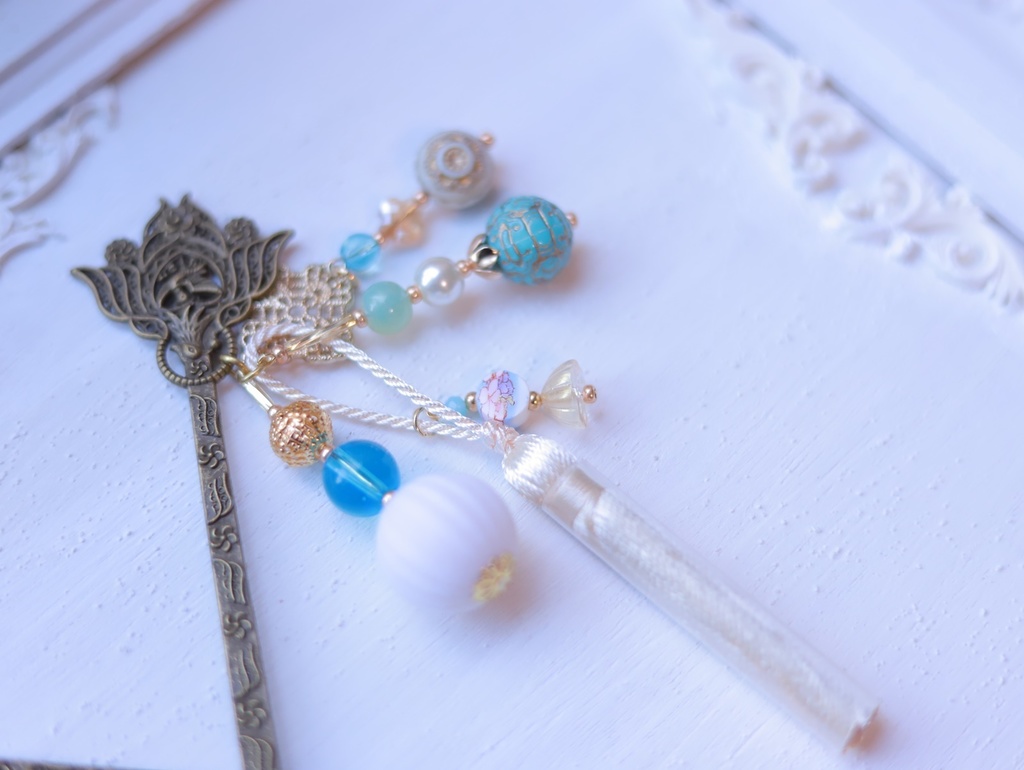 中華姉妹のぽんぽん変わり軸かんざし