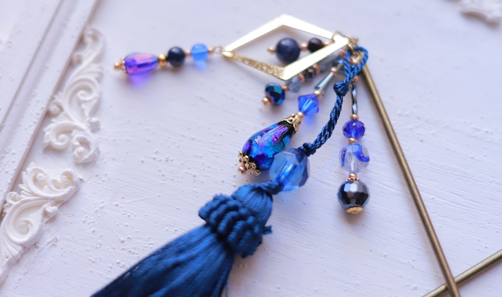 ホタルガラス・雫の煌めきかんざし