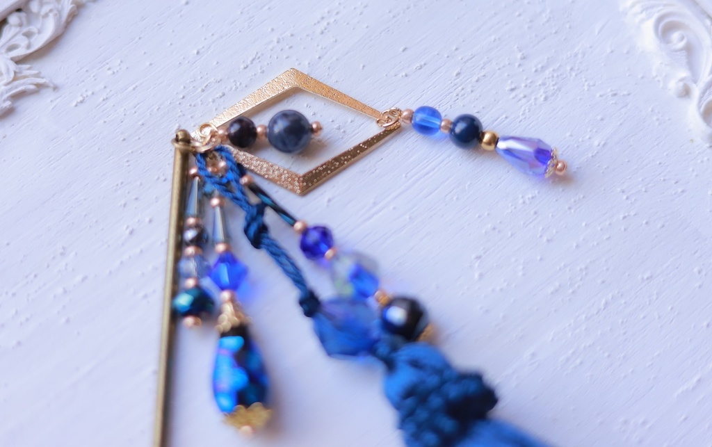 ホタルガラス・雫の煌めきかんざし