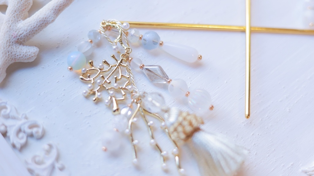 白珊瑚の人魚姫かんざし