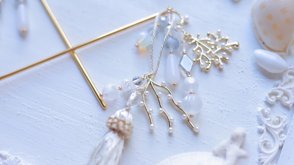 白珊瑚の人魚姫かんざし