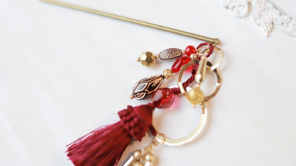 エジプトイメージアクセサリー:かんざし・イヤーフック・ネックレス・ブレスレット