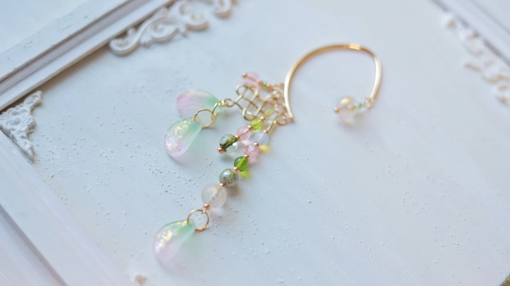 桜餅かんざし・イヤーフック2023