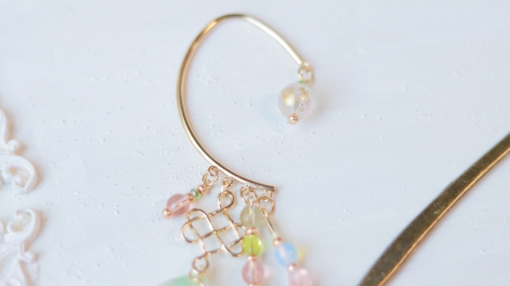 桜餅かんざし・イヤーフック2023