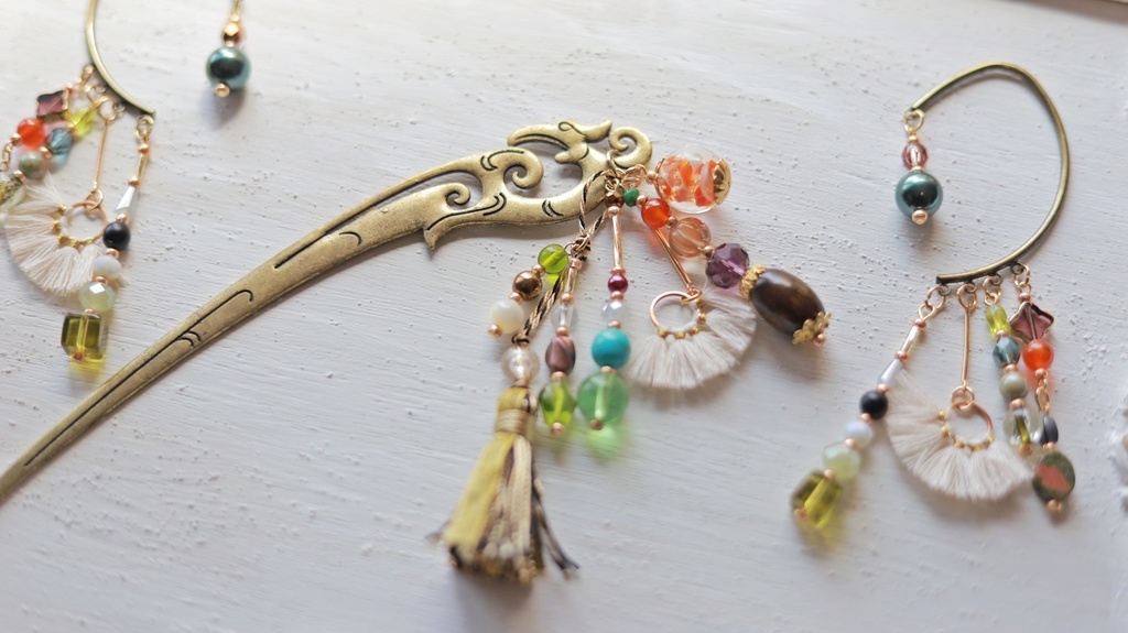 聖なる古代都市かんざしとイヤーフック