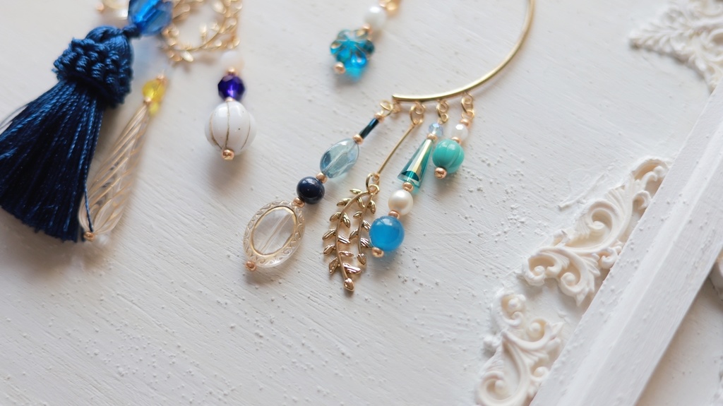 エーゲ海のかんざし・イヤーフック