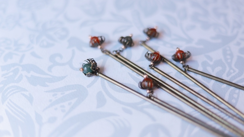 プチほおずき簪