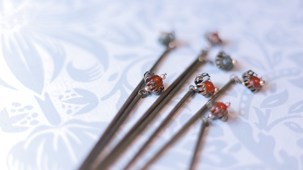 プチほおずき簪