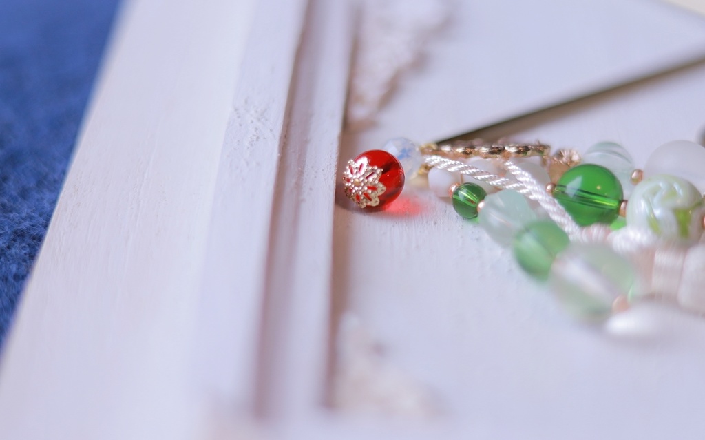 メロンクリームソーダかんざし&イヤーフック2024