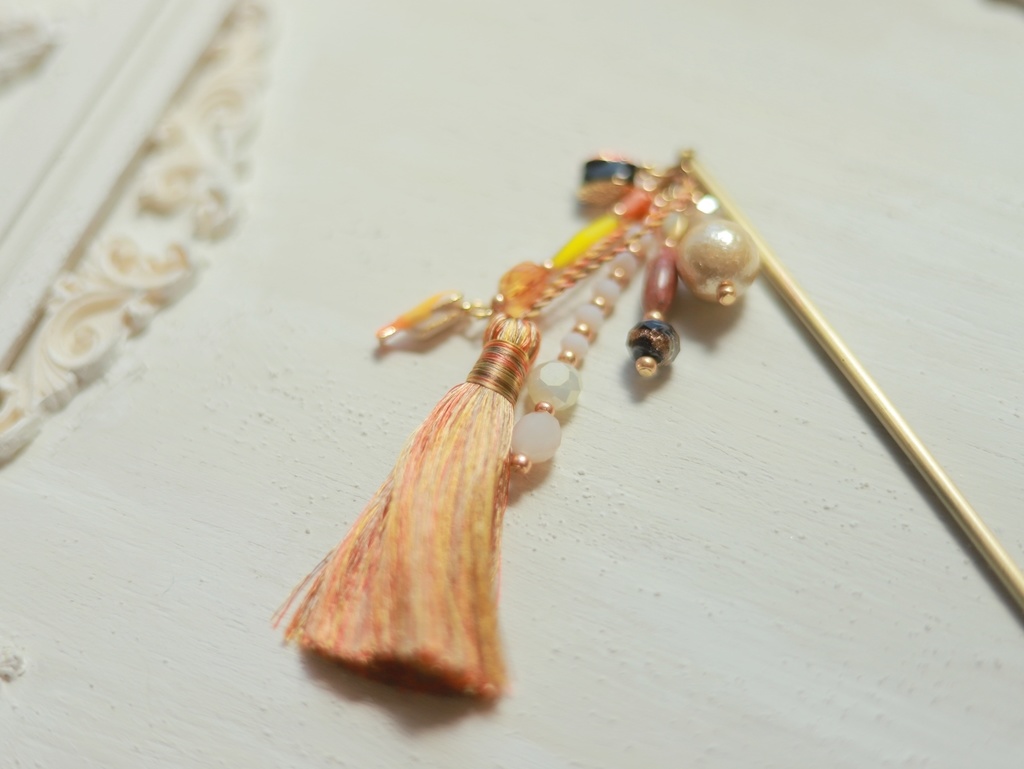 お寿司のかんざし&イヤーフック(ウニ軍艦&エビ)