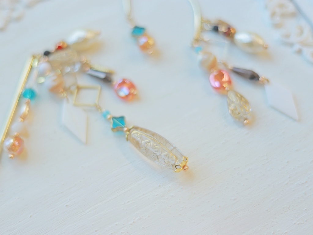 アルハイゼン・カーヴェ・イメージかんざし&イヤーフック