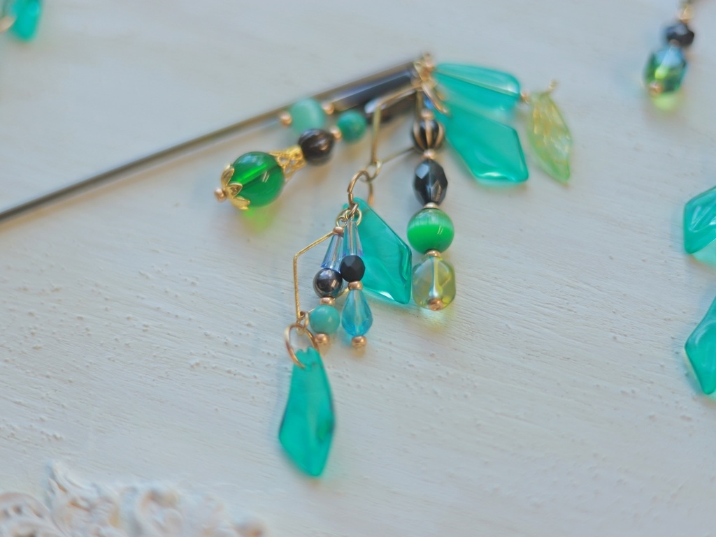 アルハイゼン・カーヴェ・イメージかんざし&イヤーフック