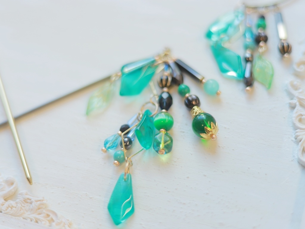 アルハイゼン・カーヴェ・イメージかんざし&イヤーフック