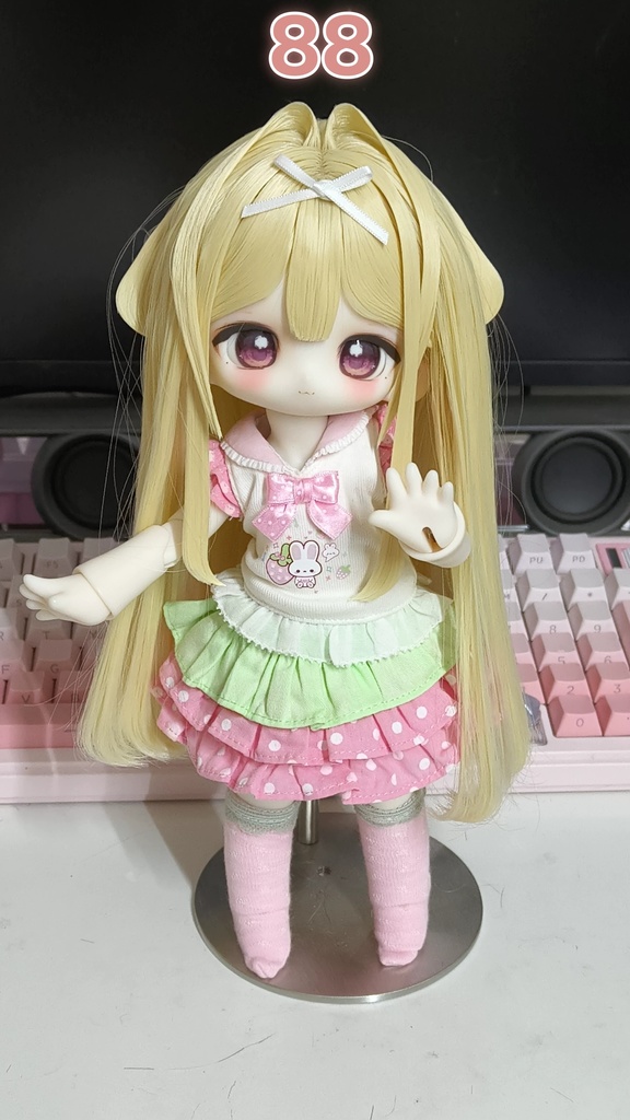 もこもこうさぎ 「7-8inch・8-9inchウィッグ」(カラーは50色以上)