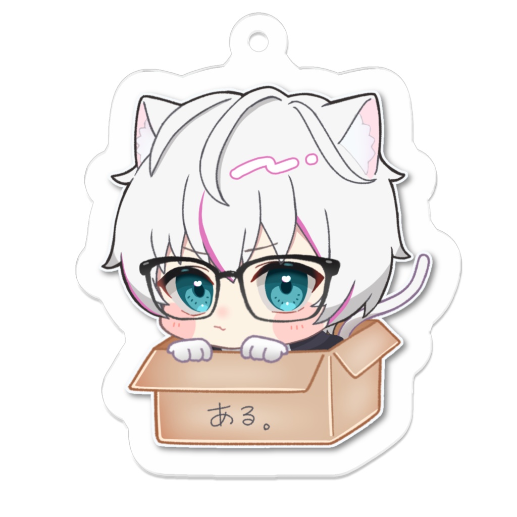 alu.の「ねこねこアクリルキーホルダー」