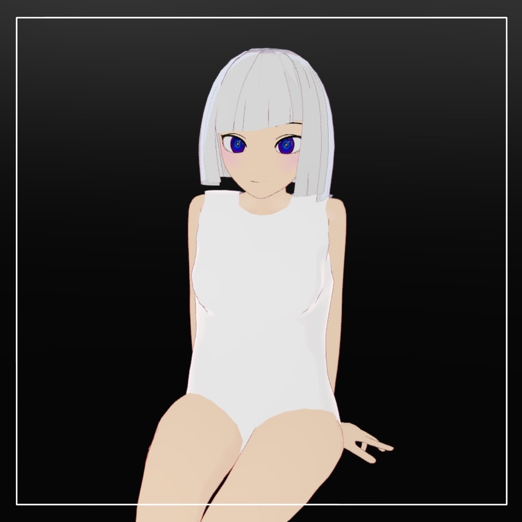 【VRChat オリジナル3Dモデル】しそっち