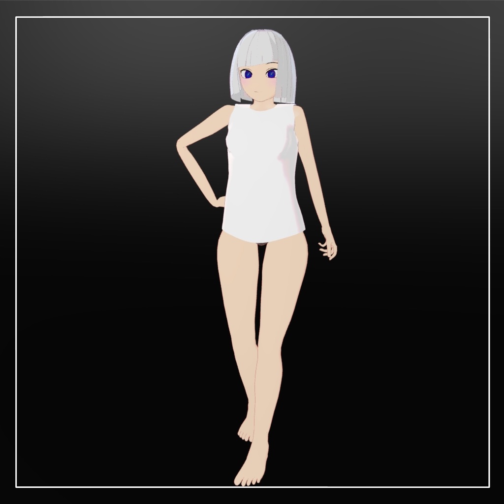 【VRChat オリジナル3Dモデル】しそっち