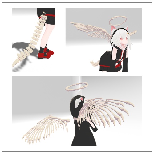 【VRChat】Skull Accessory Pack スカル アクセサリー パック