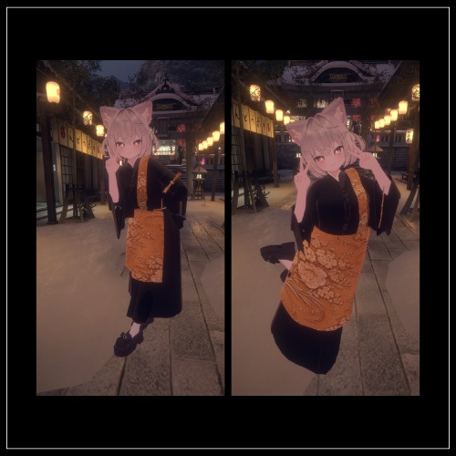 【VRChat】ショコラ対応 五条袈裟 (着物衣装)