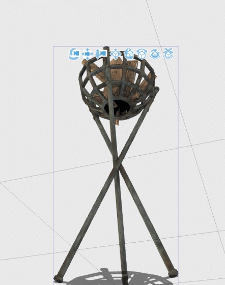 鉄製の松明(fbx)