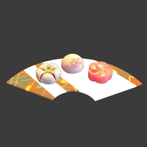 和菓子_春の御慶(fbx)
