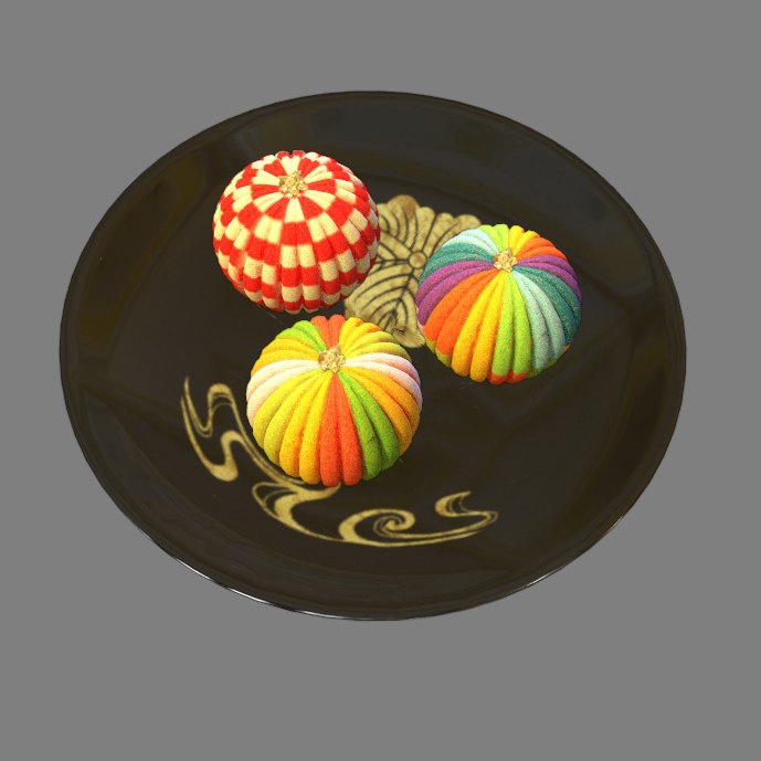 和菓子_手毬(fbx)