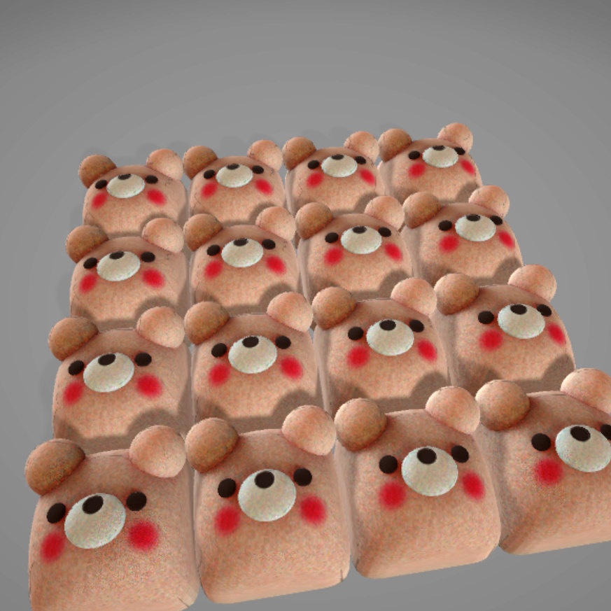 クマさんのおまんじゅう(fbx)