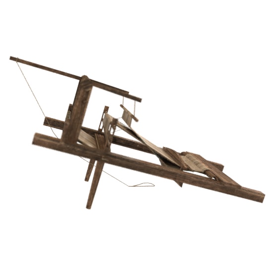 古代の機織り機(fbx)