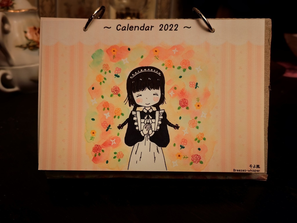 ハンドメイド 2022年度 卓上カレンダー