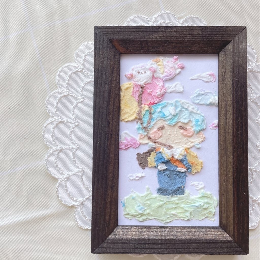 めえめえのふうせん 額装原画
