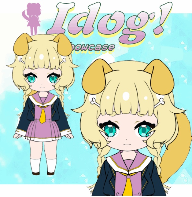 【Live2D model】Idog【汎用モデル】